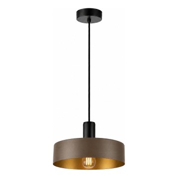 Cable pendant light HAKI 1xE27/60W/230V brown/black