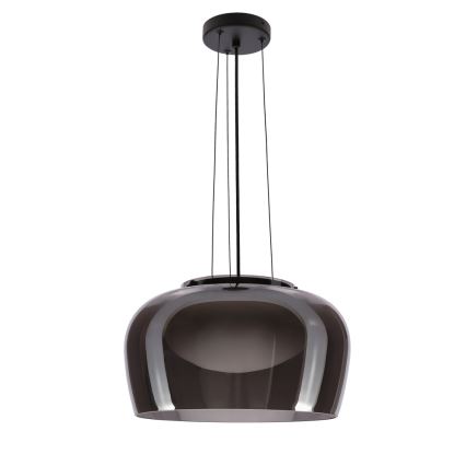 Cable pendant light INSIEME 1xGX53/10W/230V Ø 38 cm smoked black