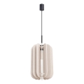 Cable pendant light MULA 1xE27/15W/230V dia. 27 cm cream