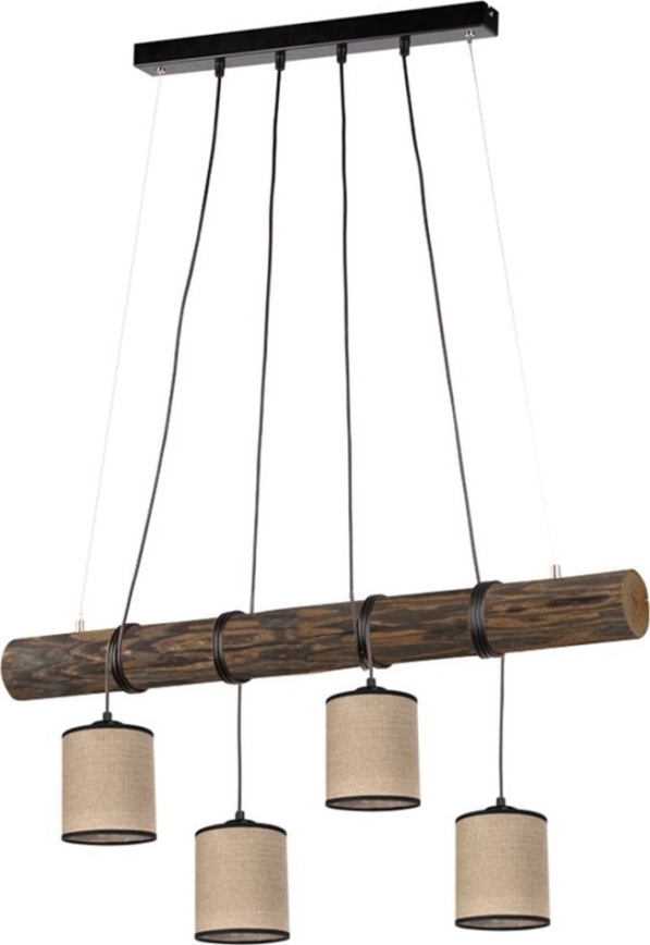 Cable Pendant Light NEGRO 4xE27/25W/230V Pine