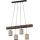 Cable Pendant Light NEGRO 4xE27/25W/230V Pine
