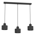 Cable pendant light PARKLA 3xE27/15W/230V black