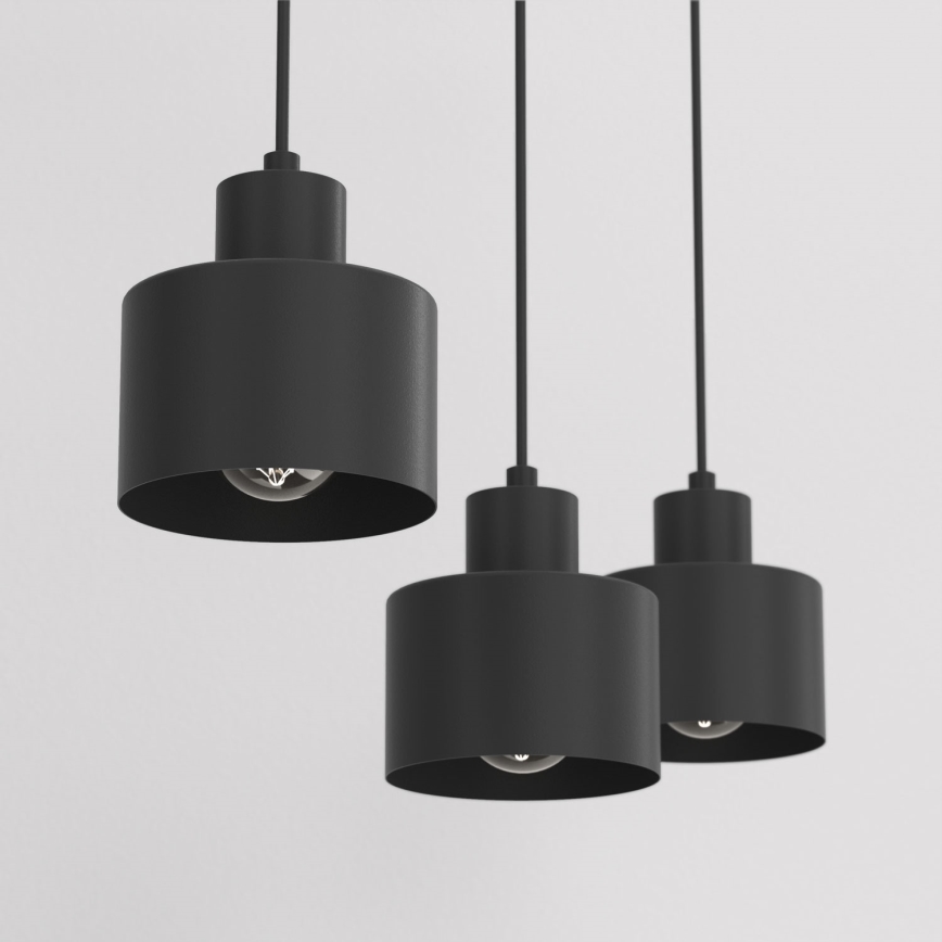 Cable pendant light PARKLA 3xE27/15W/230V black