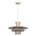 Cable pendant light PLATO 1xE27/15W/230V beige