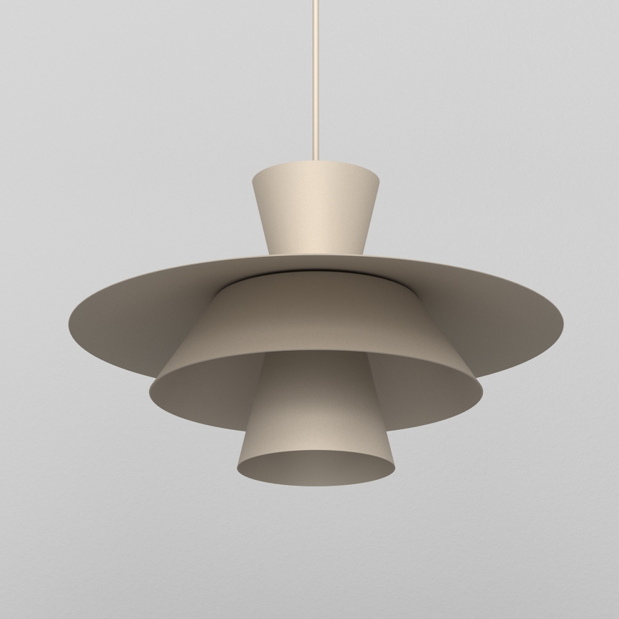 Cable pendant light PLATO 1xE27/15W/230V beige