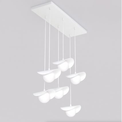 Cable pendant light RITUAL 6xG9/8W/230V white