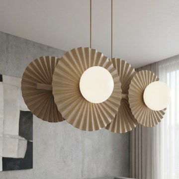 Cable pendant light UMBRA 4xG9/8W/230V beige