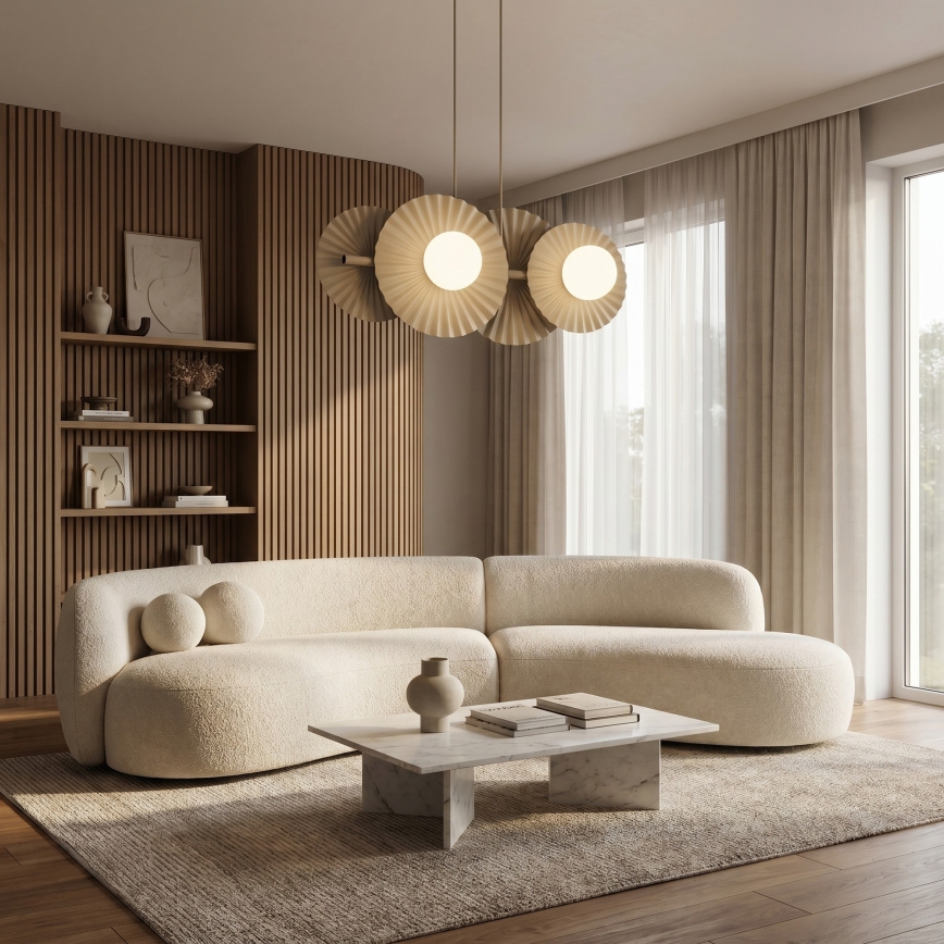 Cable pendant light UMBRA 4xG9/8W/230V beige
