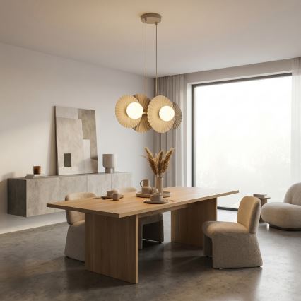 Cable pendant light UMBRA 4xG9/8W/230V beige