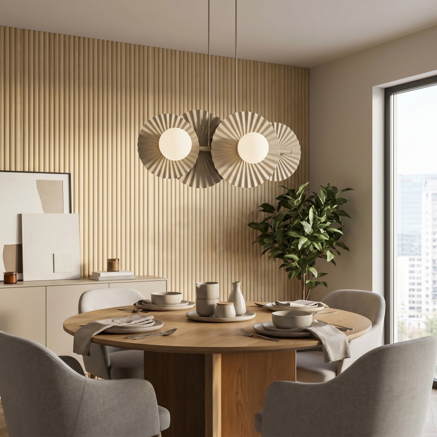 Cable pendant light UMBRA 4xG9/8W/230V beige