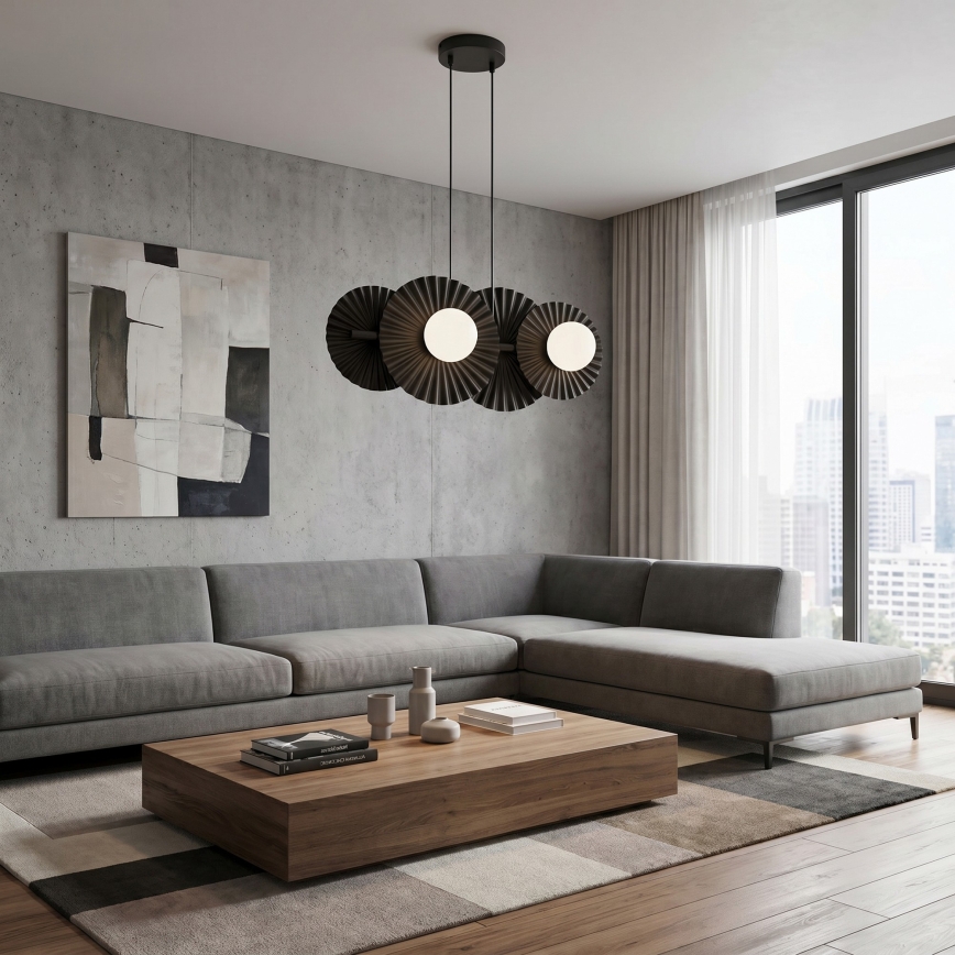 Cable pendant light UMBRA 4xG9/8W/230V black