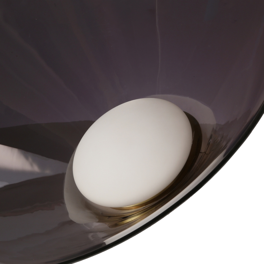 Cable pendant PRESTO 1xGX53/10W/230V, Ø 34 cm, gold/smoky gray