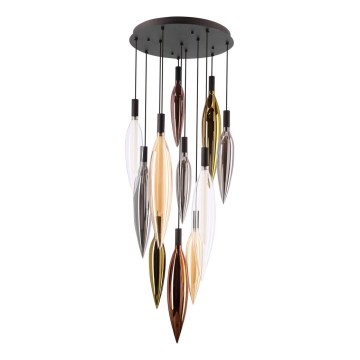 Cable-suspended chandelier NORDIC 11xG9/5W/230V black