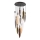 Cable-suspended chandelier NORDIC 11xG9/5W/230V black