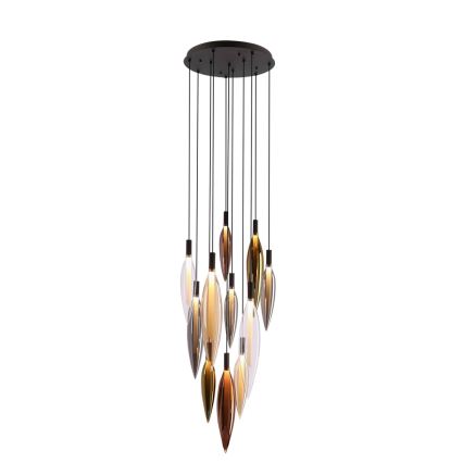 Cable-suspended chandelier NORDIC 11xG9/5W/230V black