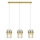 Cable-suspended chandelier VETRO 3xE14/10W/230V gold