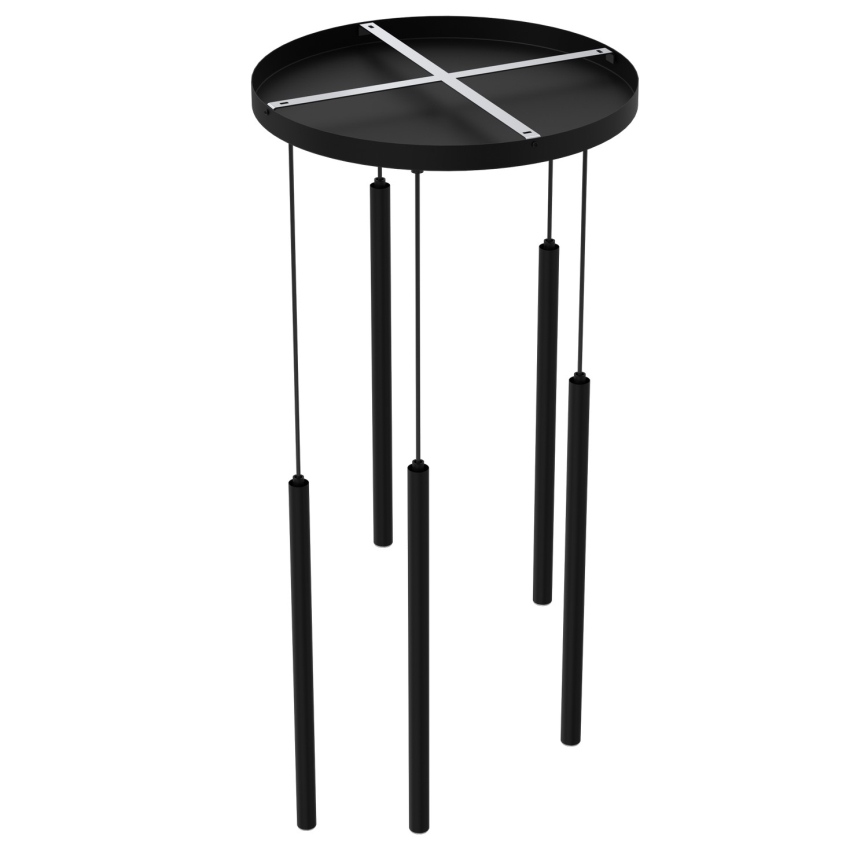 Cable-suspended chandelier YORU 8xG9/8W/230V black