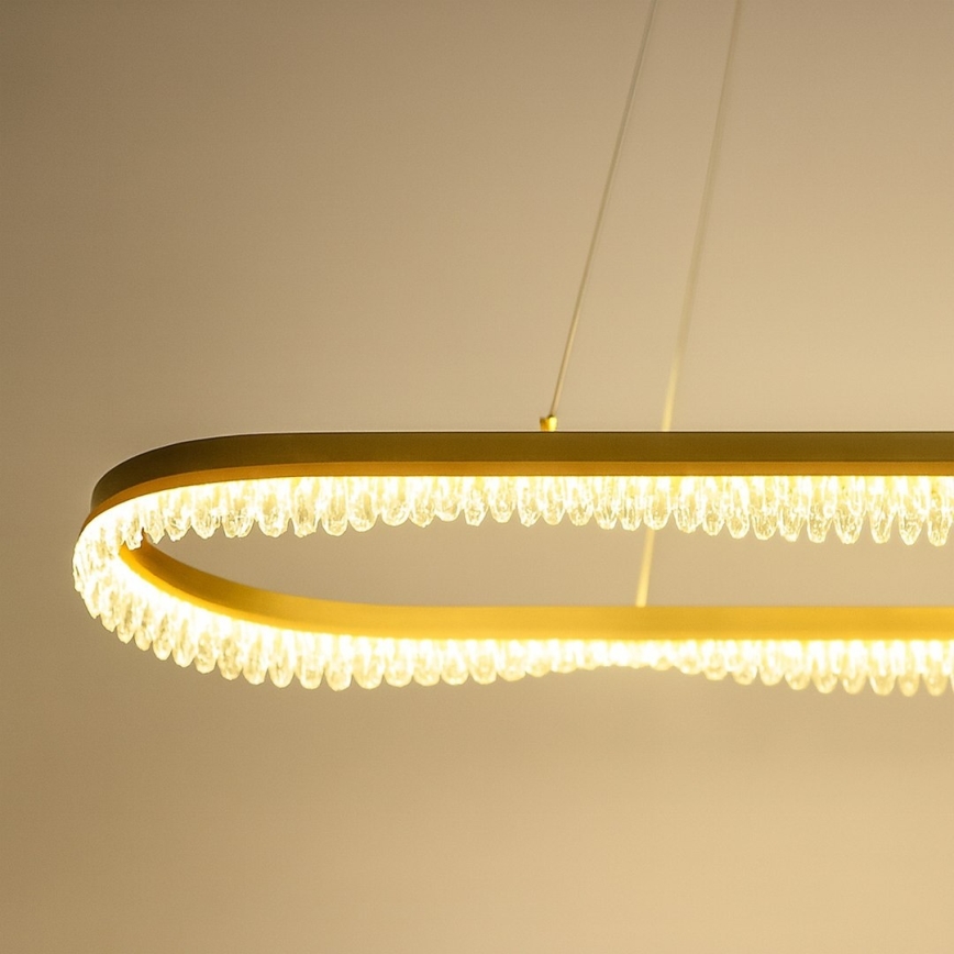Cable-suspended LED Chandelier LED/45W/230V, Gold