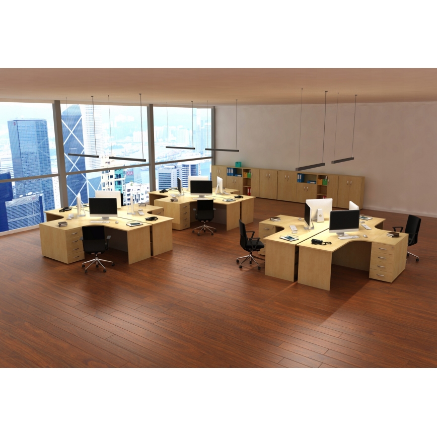 Cable-Suspended LED Pendant LED/44W/230V 4000K 120 cm Black