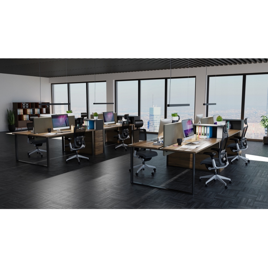 Cable-Suspended LED Pendant LED/44W/230V 4000K 120 cm Black