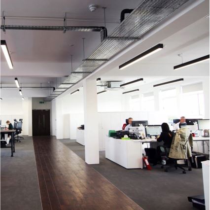 Cable-Suspended LED Pendant LED/44W/230V 4000K 120 cm Black