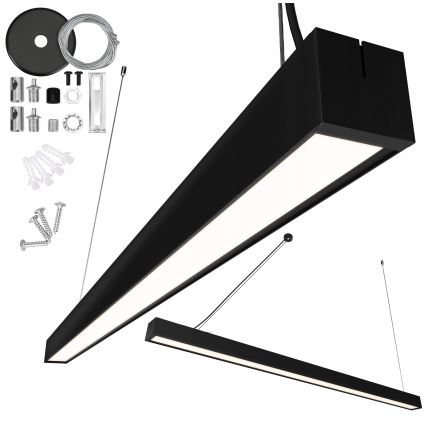 Cable-Suspended LED Pendant LED/44W/230V 4000K 120 cm Black