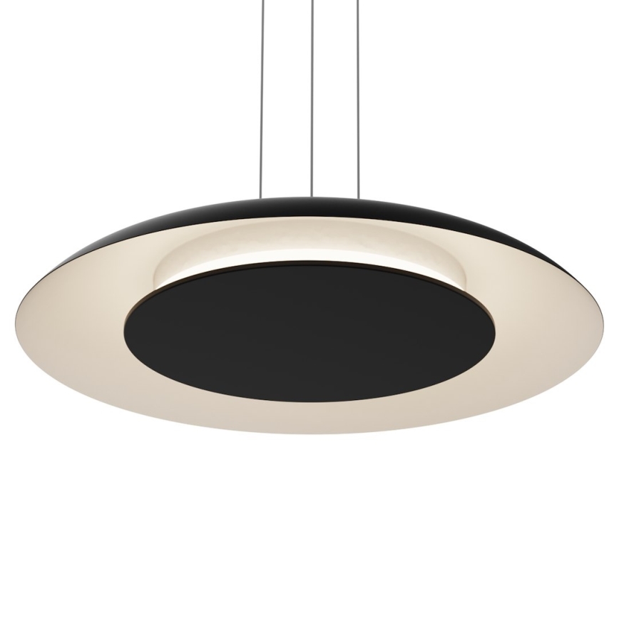 Cable-suspended LED pendant PIATTINO LED/30W/230V 2700/3200/4000K Ø 40 cm Black