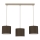 Cable-suspended pendant ARDEN 3xE27/15W/230V beige/brown