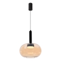 Cable-suspended pendant BUENO 1xGX53/9W/230V Ø 25 cm smoked beige