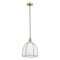 Cable-suspended pendant DAVE 1xE27/15W/230V gold/black