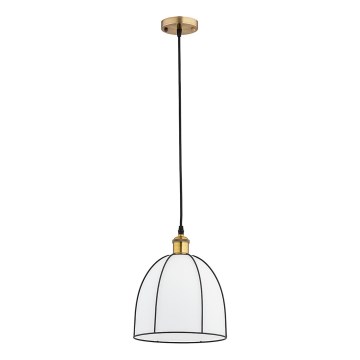 Cable-suspended pendant DAVE 1xE27/15W/230V gold/black