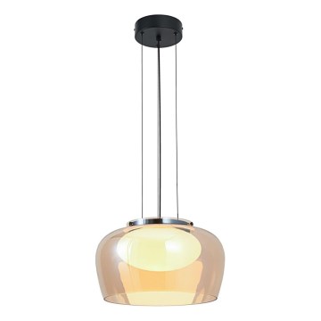 Cable-suspended pendant INSIEME 1xGX53/10W/230V, Ø 35 cm, smoky beige