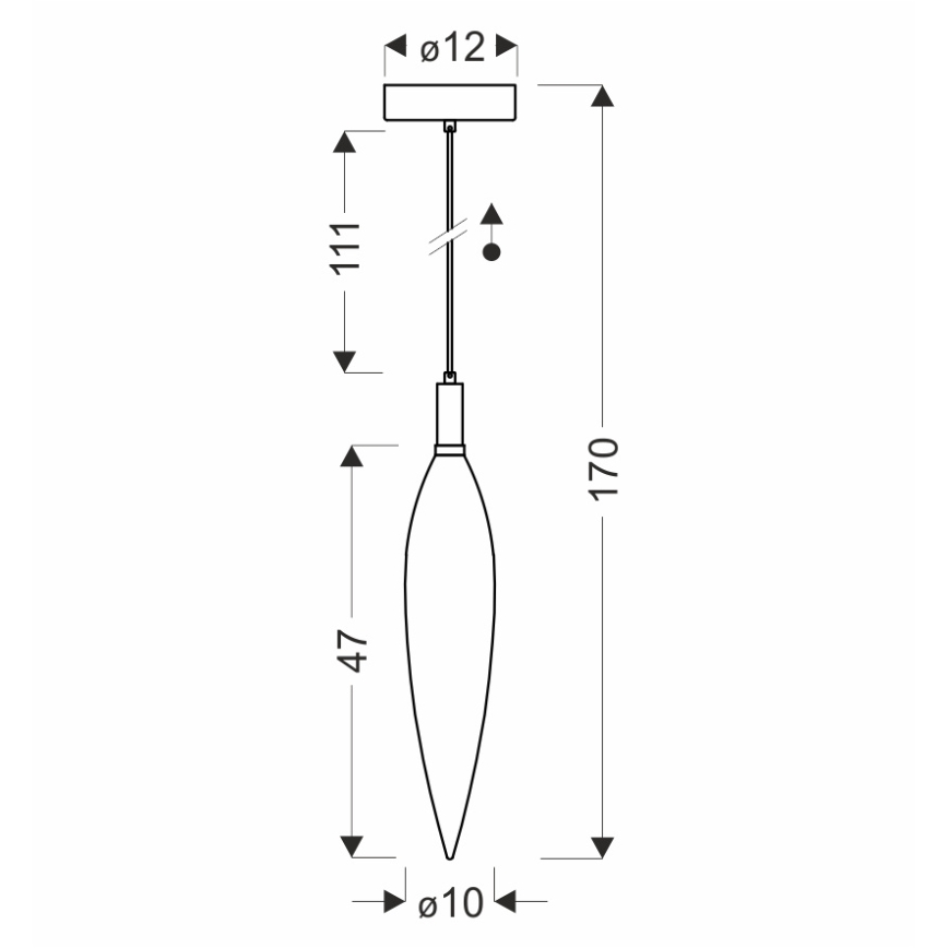 Cable-suspended pendant lamp NORDIC 1xG9/5W/230V black/smoky beige