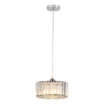 Cable-suspended pendant lamp VETRO 1xE27/60W/230V polished chrome