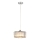 Cable-suspended pendant lamp VETRO 1xE27/60W/230V polished chrome