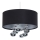 Cable-suspended pendant light BUBBLE 1xE27/60W/230V, Ø 50 cm, black