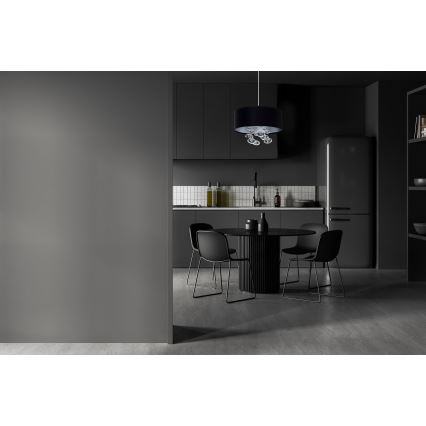 Cable-suspended pendant light BUBBLE 1xE27/60W/230V, Ø 50 cm, black