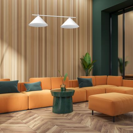 Cable-suspended pendant light CAPITAL 2xGX53/15W/230V white