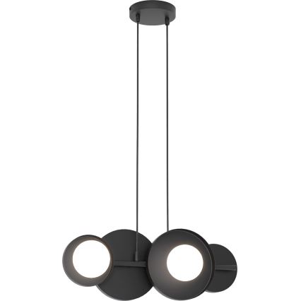 Cable-suspended pendant light MODEL 4xG9/8W/230V black