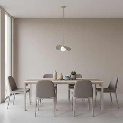Cable-suspended pendant light RITUAL 1xG9/8W/230V beige
