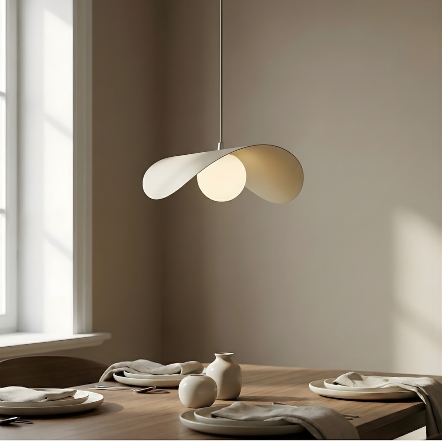 Cable-suspended pendant light RITUAL 1xG9/8W/230V beige