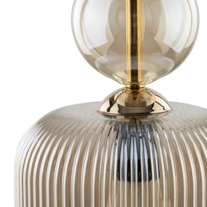 Cable-suspended pendant light SOPHIA 1xE14/10W/230V black/smoky beige