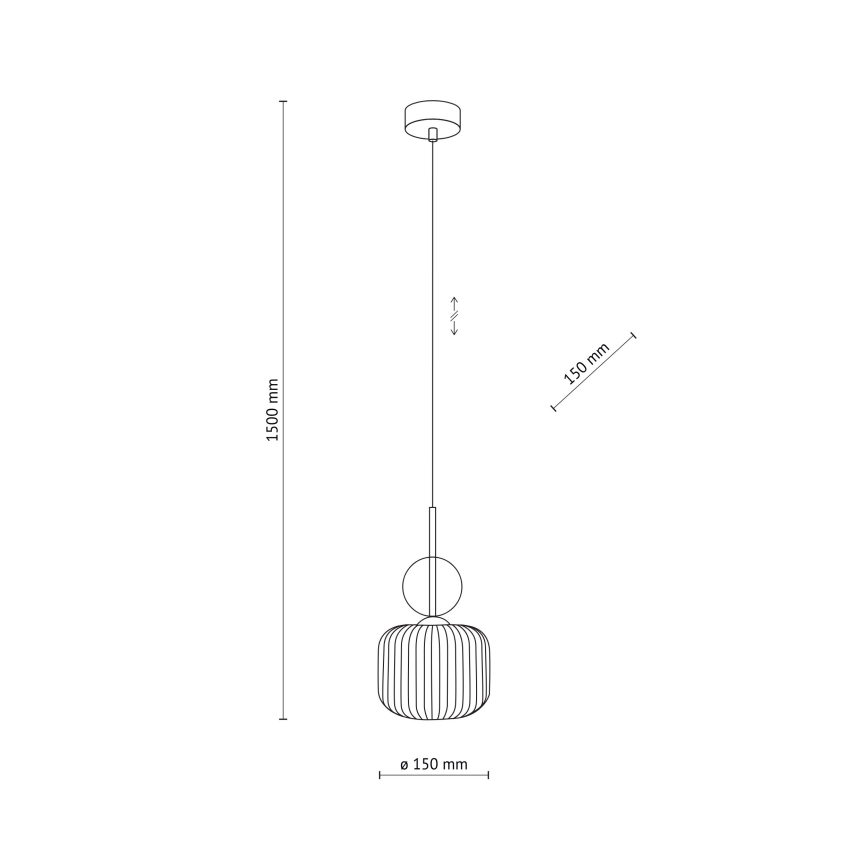 Cable-suspended pendant light SOPHIA 1xE14/10W/230V black/smoky beige
