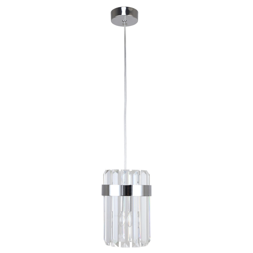 Cable-suspended pendant light VETRO 1xE14/10W/230V, polished chrome
