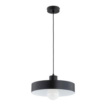 Cable-suspended pendant NEVERA 1xE27/15W/230V black