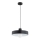 Cable-suspended pendant NEVERA 1xE27/15W/230V black