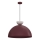 Cable-suspended pendant NEVIS 1xE27/15W/230V Ø 50 cm burgundy