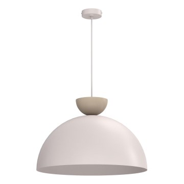 Cable-suspended pendant NEVIS 1xE27/15W/230V Ø 50 cm cream
