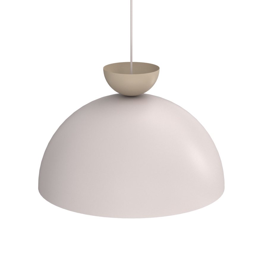 Cable-suspended pendant NEVIS 1xE27/15W/230V Ø 50 cm cream
