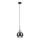 Cable-suspended pendant VELLO 1xE27/15W/230V black/smoky beige/black